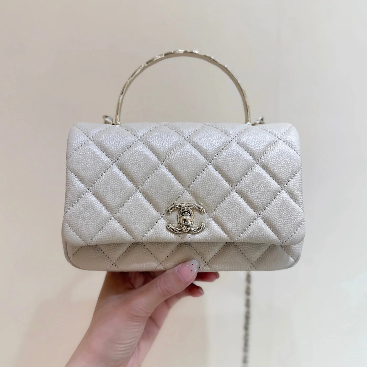 Chanel Nano Coco Handle bag Gold Hardware product view 1
