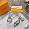 Louis Vuitton Women Silver Leather Heels product view 4