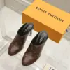 Louis Vuitton Women Brown Leather Mules — Plain Slip-On Style product view 1