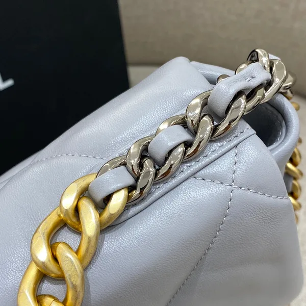 Chanel 19 Bag Small Light Grey product view 5