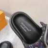 Louis Vuitton Women Black Fabric Adjustable Pocket Mules product view 2