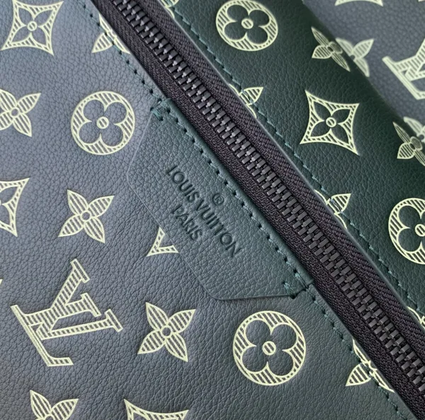 Louis Vuitton Discovery Backpack PM — Dark Green and Cream Monogram product view 4