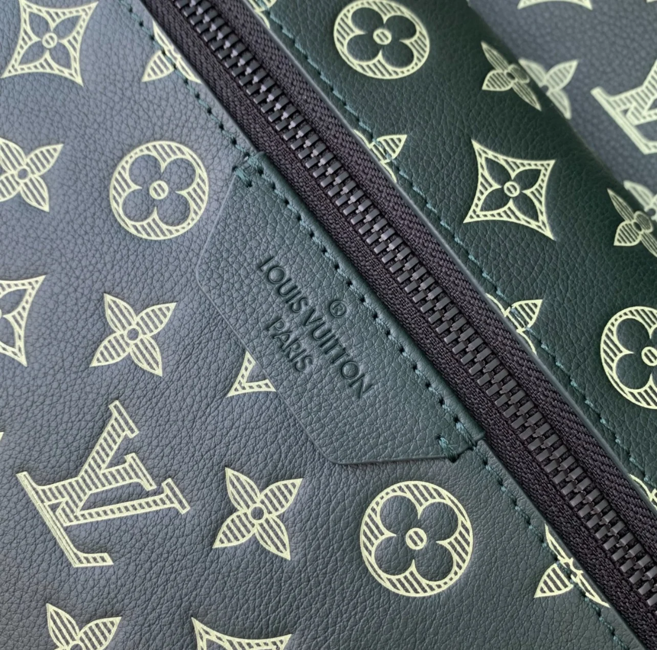 Louis Vuitton Discovery Backpack PM — Dark Green and Cream Monogram product view 4