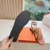Hermès Women Tan Leather Strappy Sandals product view 2