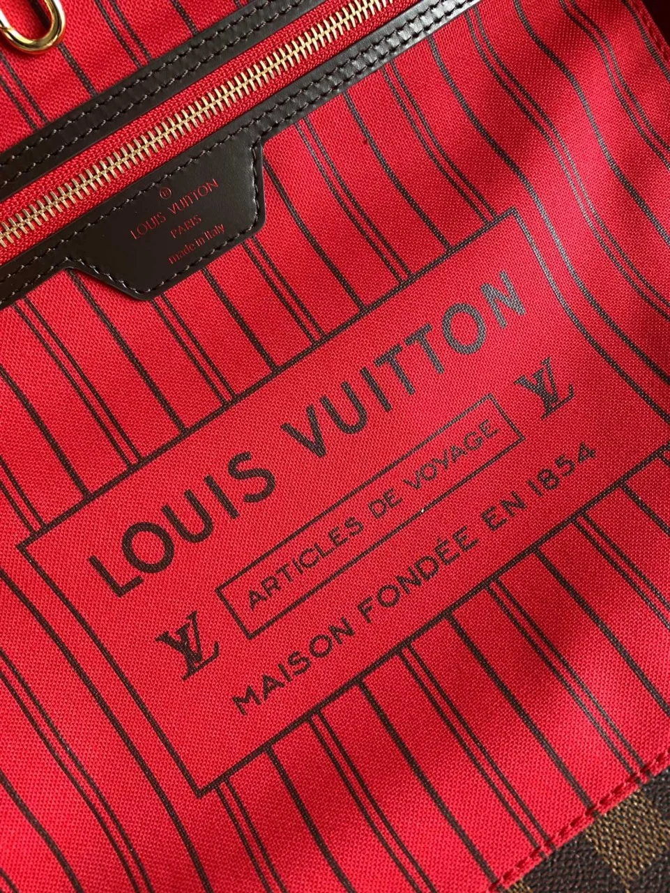 Louis Vuitton Neverfull Checkered Pattern Handbags 32x29x17cm product view 5