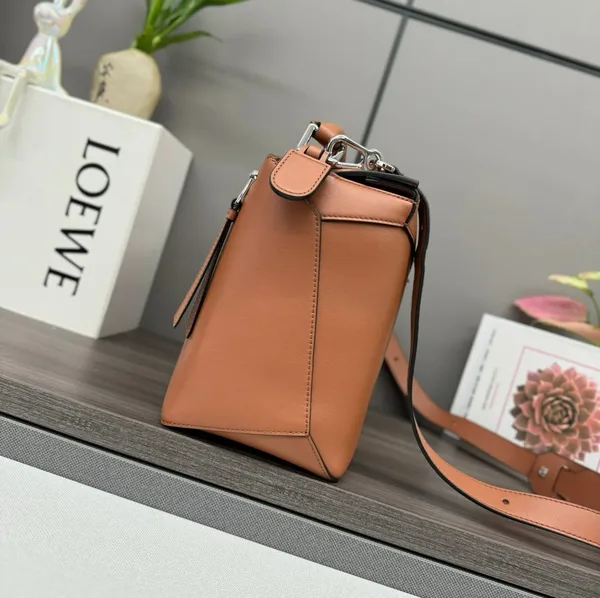 Loewe Puzzle Edge bag in tan calfskin product view 4