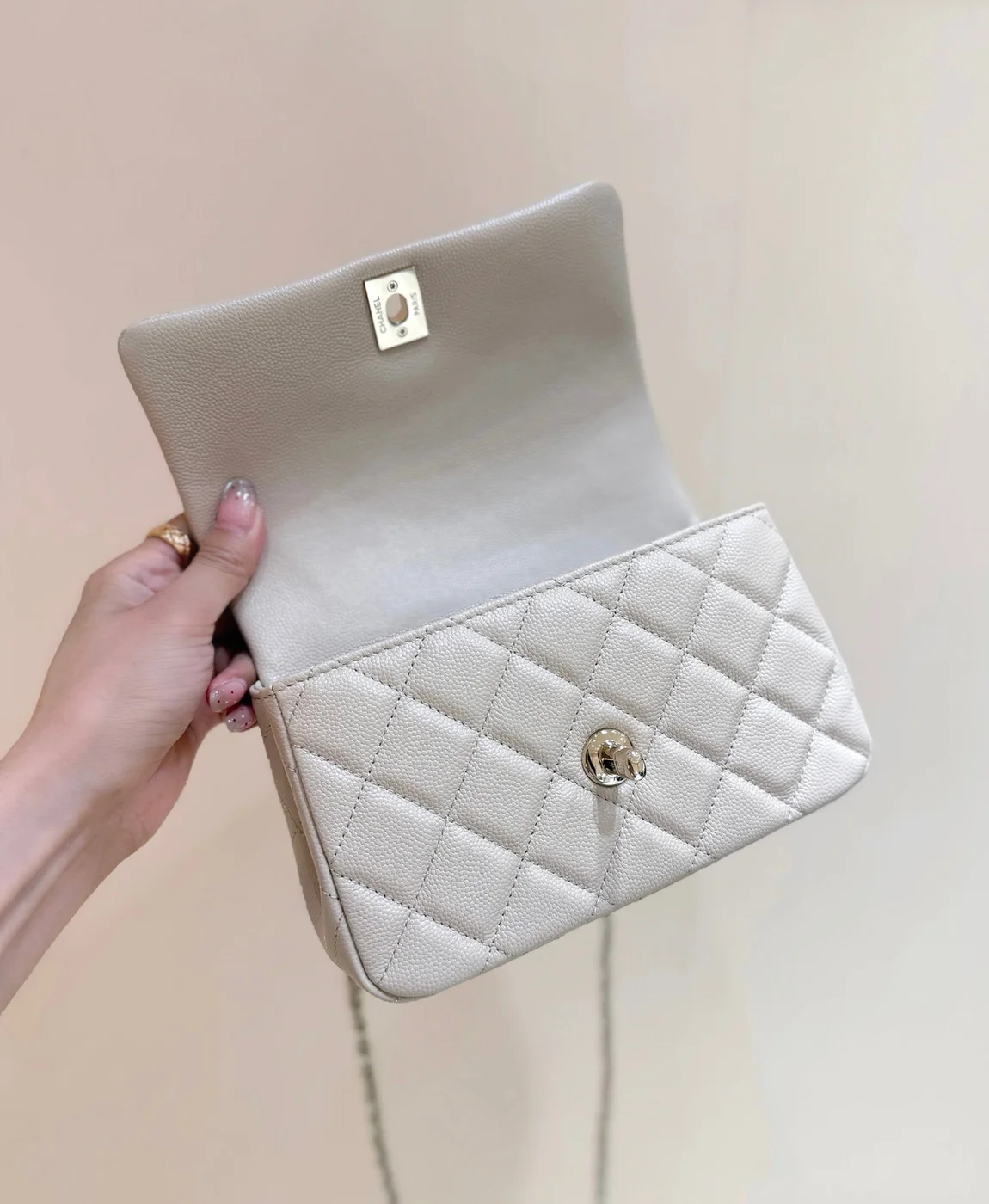 Chanel Nano Coco Handle bag Gold Hardware product view 4