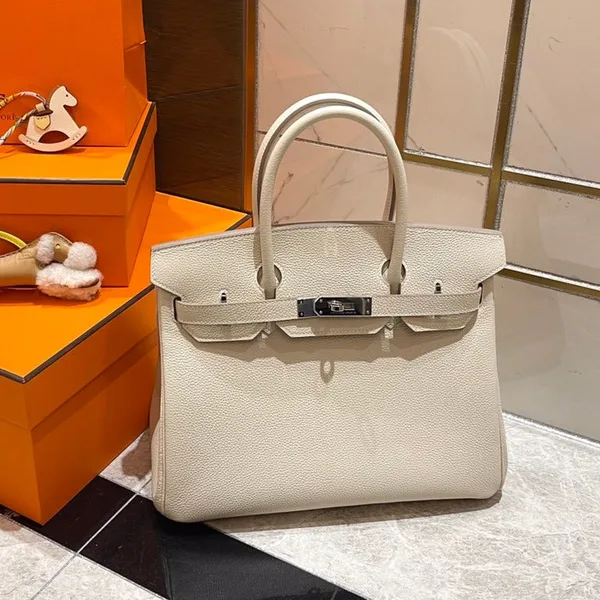 Hermès Birkin 30 cm White Togo Leather Silver Hardware Bag product photo