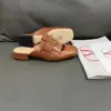 Valentino Women Brown Leather Fringe Mules product view 2