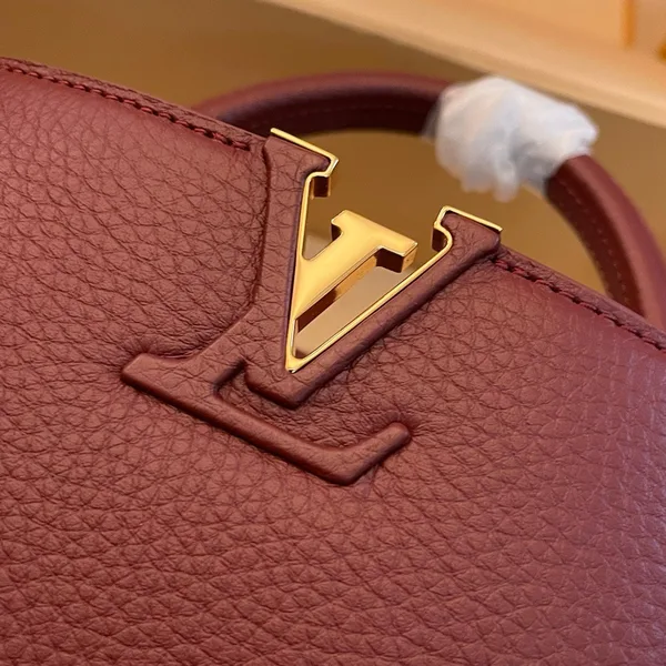 Louis Vuitton Capucines Woman’s Dark Red Handbags 27x21x10cm product view 5