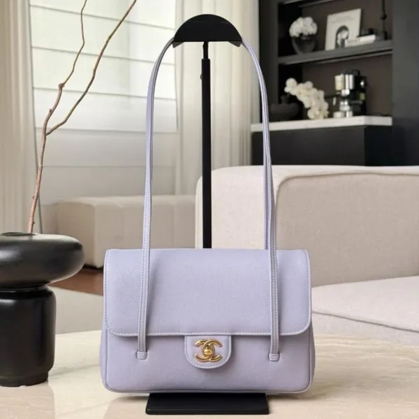 Chanel Small Preppy Coco Flap Bag in Purple product photo