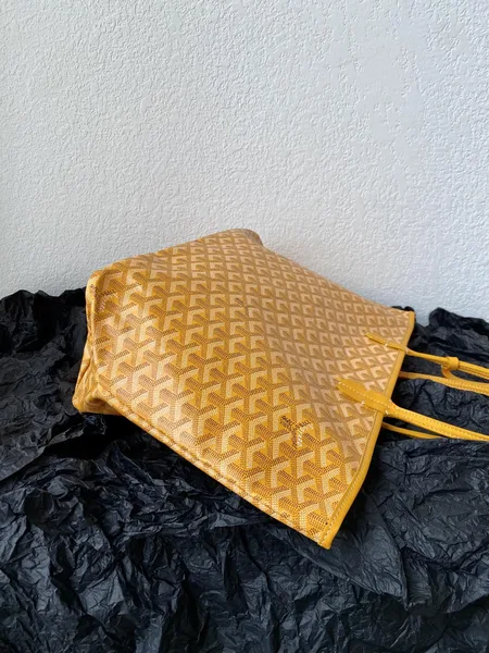 Goyard Yellow Goyardine Canvas & Chevroches Calfskin Saint Louis PM Tote product view 2