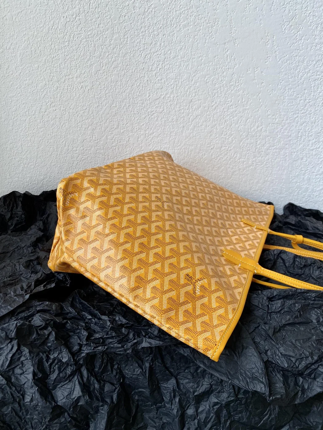 Goyard Yellow Goyardine Canvas & Chevroches Calfskin Saint Louis PM Tote product view 2