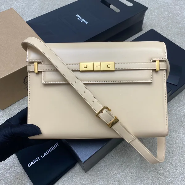 Saint Laurent Manhattan Shoulder Bag Beige product view 1