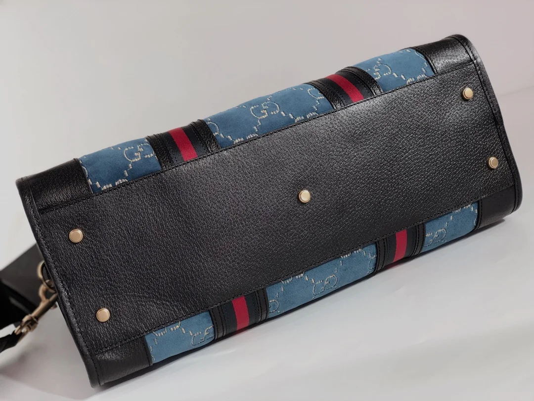 Gucci Velvet GG Monogram Textured Calfskin Bag product view 5