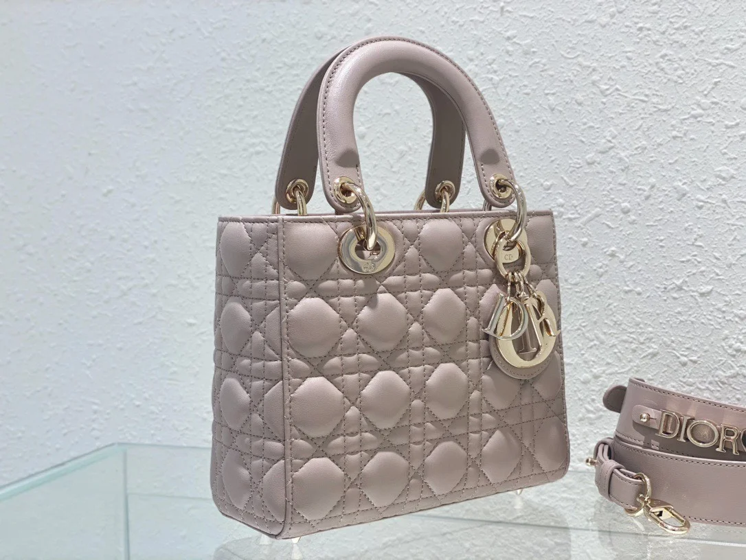Dior Lady Light Pink Handbag 20 cm product view 8