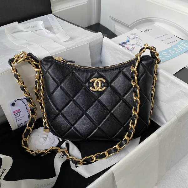 Chanel 22K Hobo Bag Logo Chain Lambskin product view 2