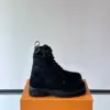Louis Vuitton Men Black Suede Leather Boots product view 1