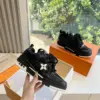 Louis Vuitton Women Black Leather Mesh Sneakers product view 1