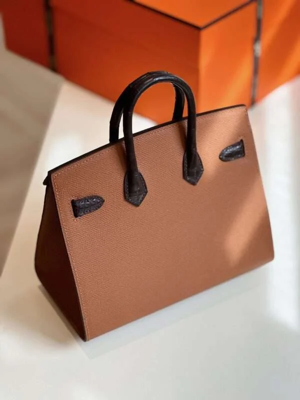 Hermès Birkin 20 Sellier Faubourg House Brown Palladium Hardware Bag product view 5