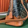 Goyard Alma Vedome Handbag Fabric Wrapped Leather Strap 24 cm product view 4