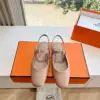 Hermès Women Beige Leather Mary Jane Flats product view 1