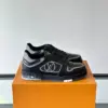 Louis Vuitton Men Sneakers — Black with Oval LV Side Detail product view 1