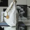 Chanel Handbag 22 Shopping Woman’s White Smooth Leather 35 cm product view 3