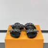 Louis Vuitton Men Black Multicolor Canvas Straps Sandals product view 1