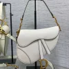 Dior Saddle Bag in White Gold Hardware product view 1