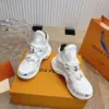 Louis Vuitton Women White Mesh Multicolor Logo Sneakers product view 1