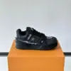 Louis Vuitton Men Black Fabric Embellished Sneakers product view 6