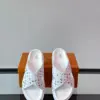 Louis Vuitton Men White Multicolor Leather Slides product view 6