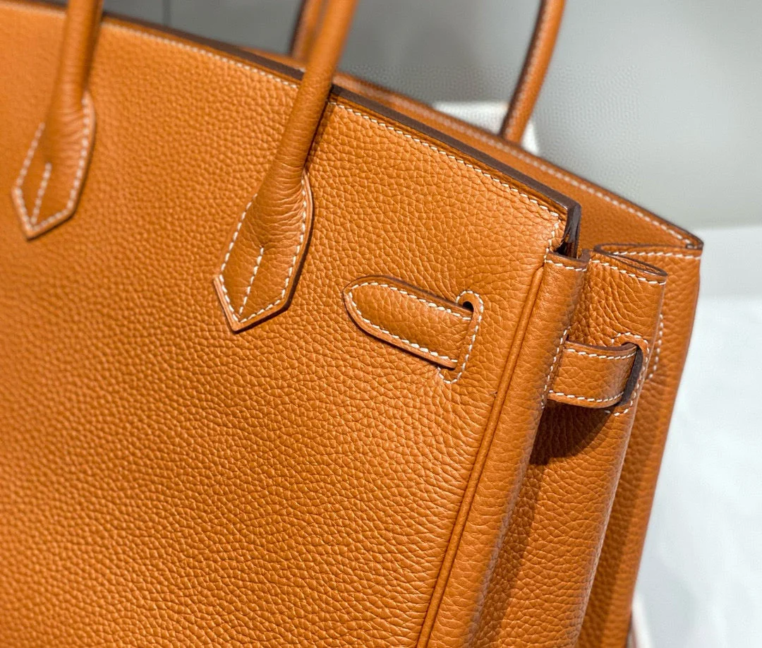 Hermès Birkin 30 Brown Togo Leather Silver Hardware Bag product view 8