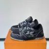 Louis Vuitton Men Black Fabric Sneakers product view 2
