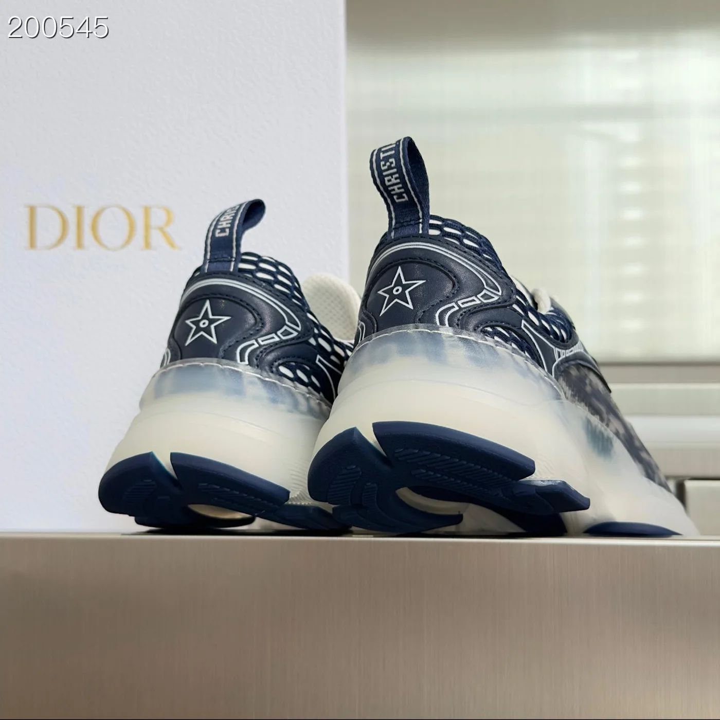 Dior Vibe sneakers in the Deep Blue Dior product view 2