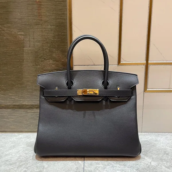 Hermès Birkin 30 cm Black Swift Leather Gold Hardware Bag product photo