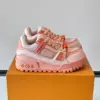 Louis Vuitton Men Leather and Mesh Sneakers — Coral Pink product view 1