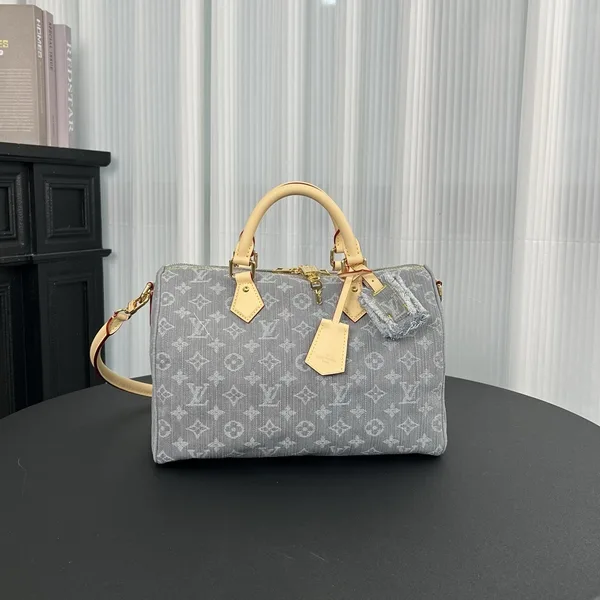 Louis Vuitton Speedy Soft 30 bag in Monogram Denim canva product photo