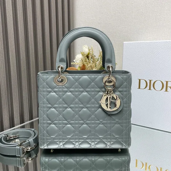 Dior Medium Lady Dior Bag — Gray-Green product photo