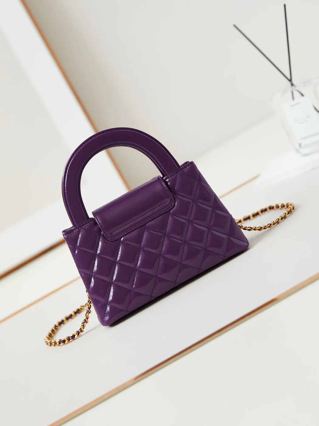 Chanel Kelly Mini 19 Bag In Indigo Purple Calfskin product view 2