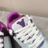 Louis Vuitton Women Sneakers — White and Light Blue with Purple Collar product view 2