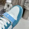 Louis Vuitton Women Sneakers — White and Turquoise Blue product view 5