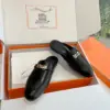 Hermès Women Black Leather Mules — Metal-Bar Loafer Style product view 5