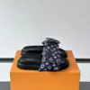 Louis Vuitton Men Navy Fabric Slides product view 1