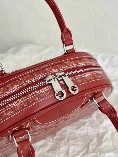 Goyard Saint Jeanne Bag Coated Canvas PM Red 9496843 product view 3