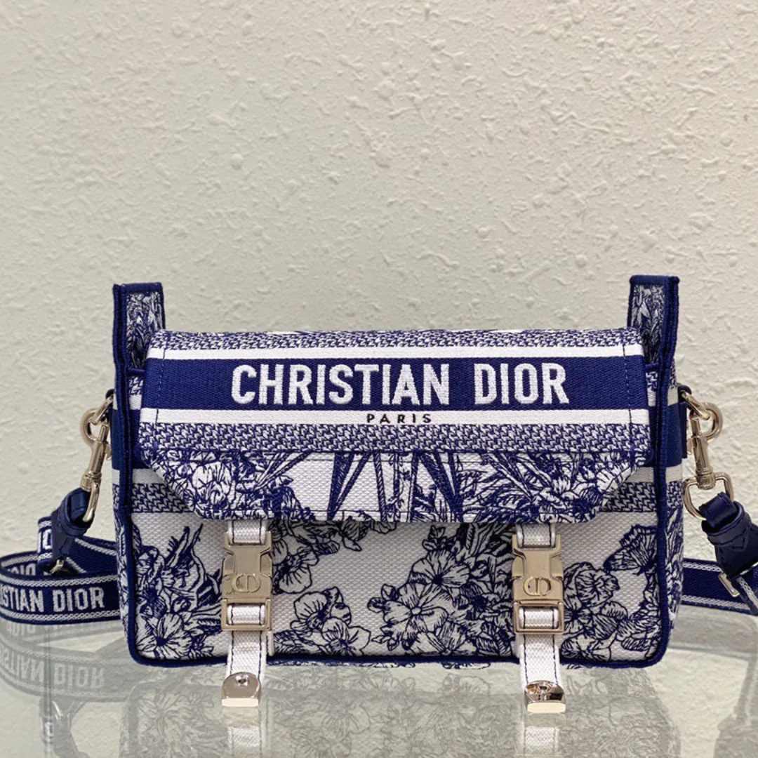 Dior Camp Women’s Handbag Canvas Pattern 25x15x8cm product view 1