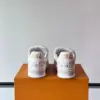 Louis Vuitton Men White Leather Multicolor Monogram Sneakers product view 5