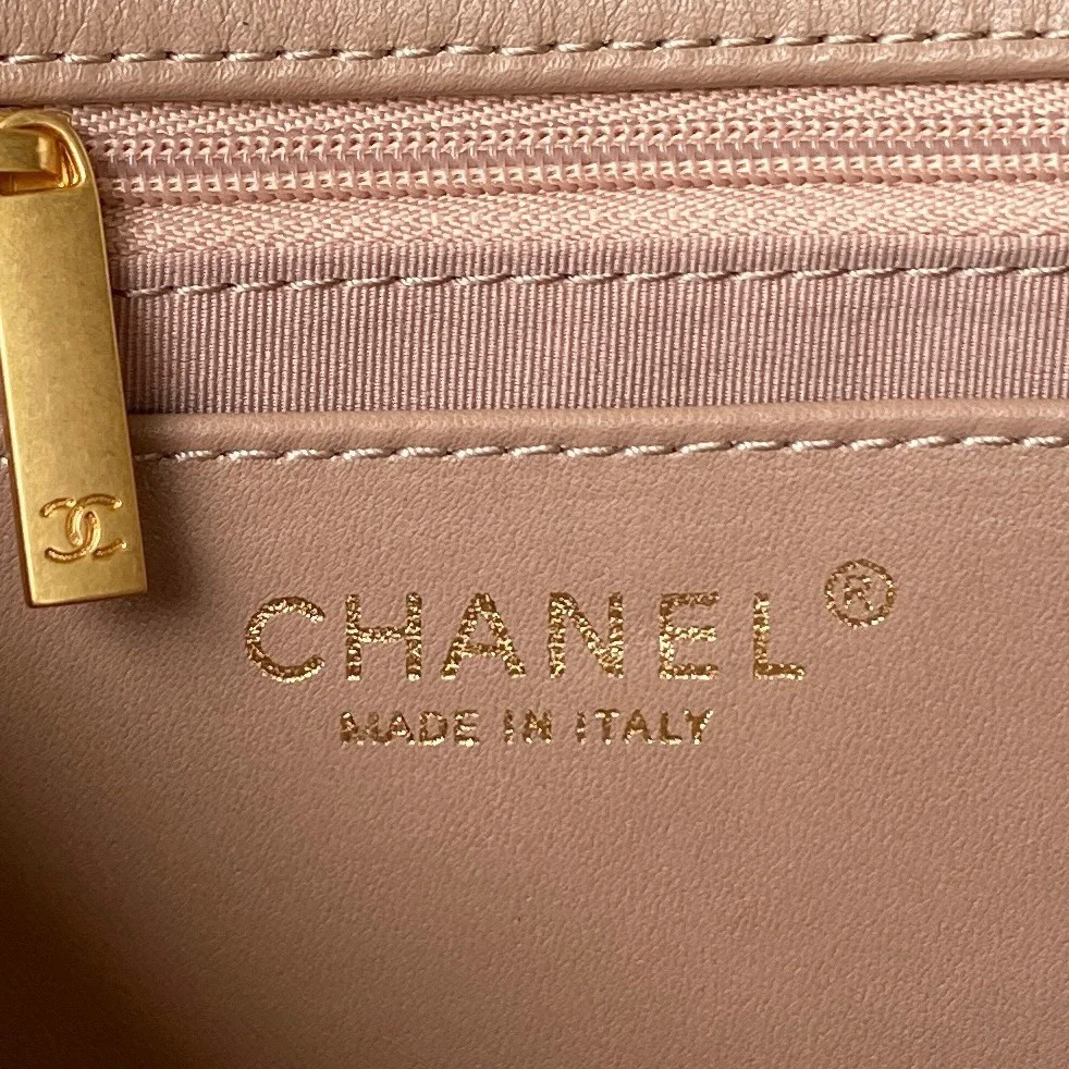 Chanel Woc Brown Handbags Pearl Handle Plated .5×14.5x5cm product view 5
