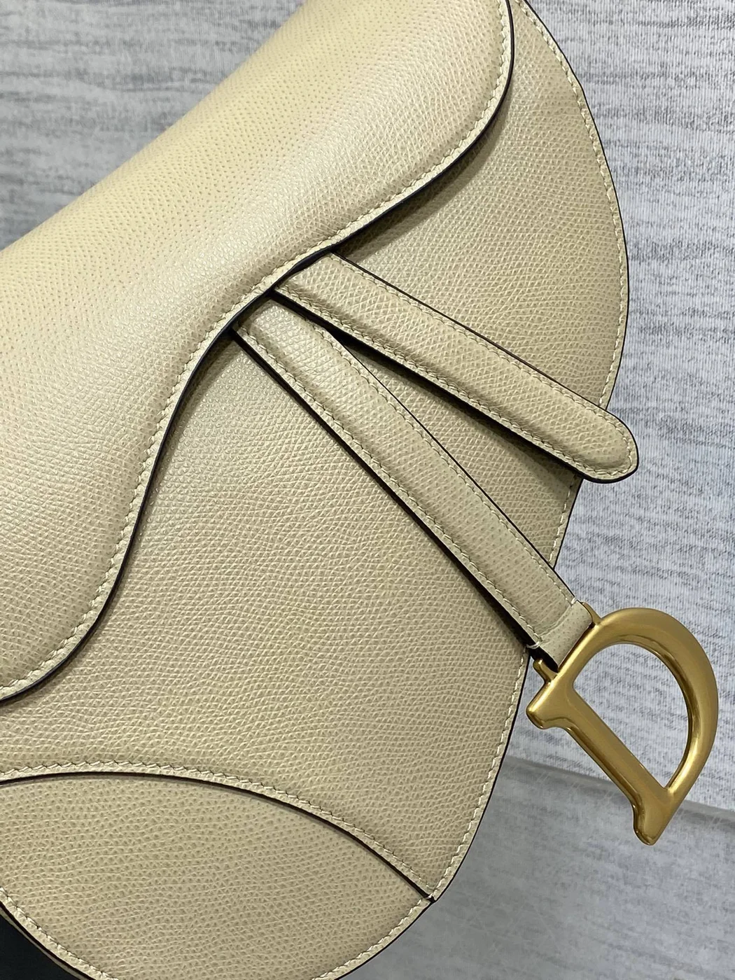 Dior Saddle Bag in Beige Gold Hardware product view 2